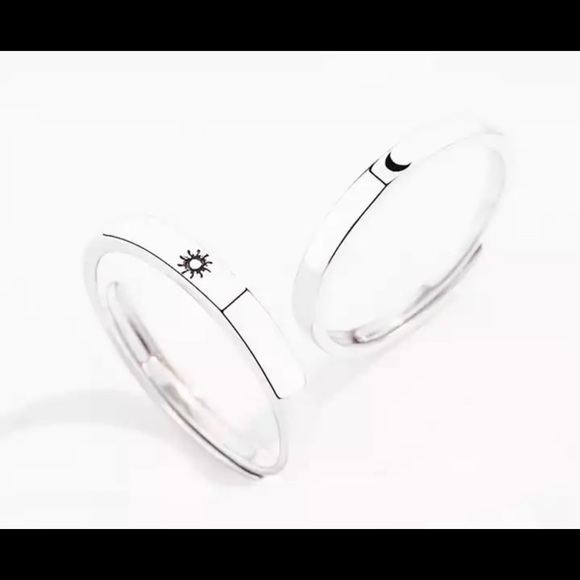 New!! Couple Rings Fashion Sun Moon Rings - love rings - Picture 2 of 7